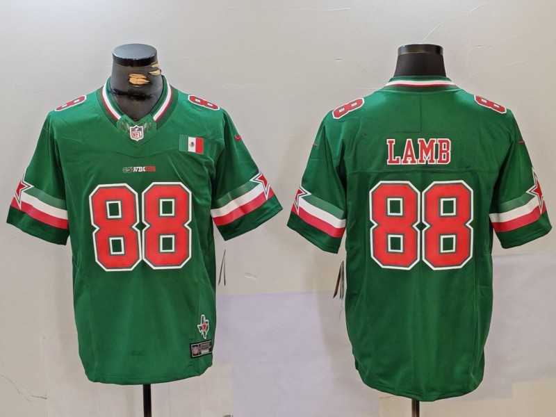 Men's Dallas Cowboys #88 CeeDee Lamb 2024 Mexico Green FUSE Stitched Jersey Dzhi,We sell and wholesale Men's Dallas Cowboys #88 CeeDee Lamb 2024 Mexico Green FUSE Stitched Jersey Dzhi on line form chian!